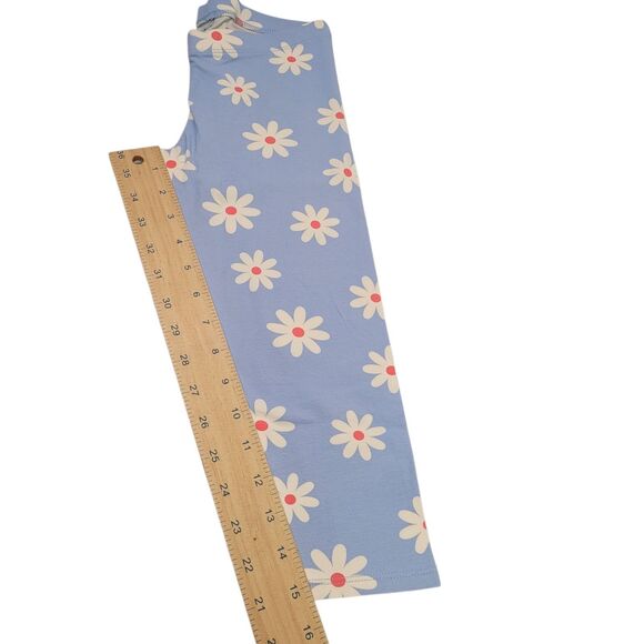 Member's Mark Girls  My Favorite Capri Leggings Flower Print Blue  Size 7/8 - Picture 5 of 6